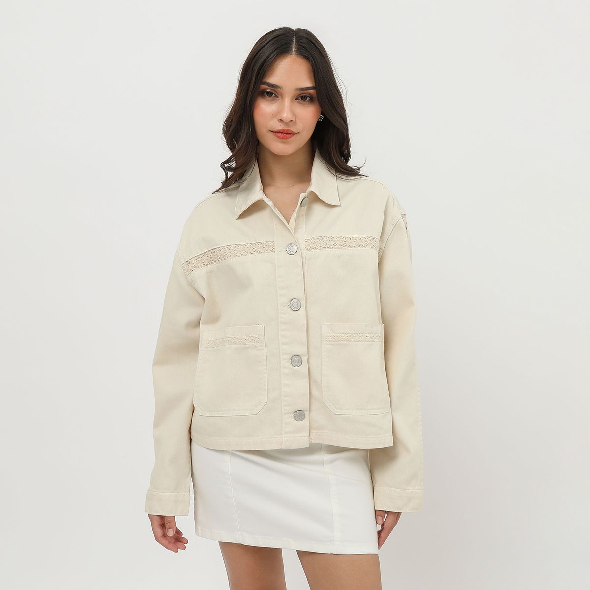 SYBILLA - Casaca Denim Mujer Sybilla