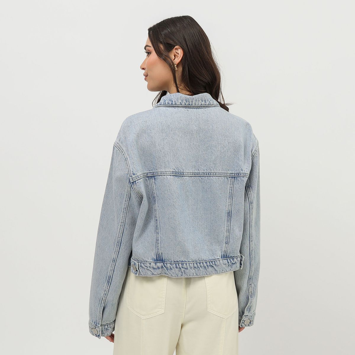 SYBILLA - Casaca Denim Mujer Sybilla