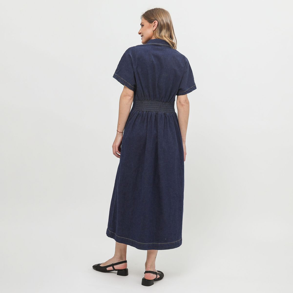 APOLOGY - Vestido Largo Denim Mujer Apology