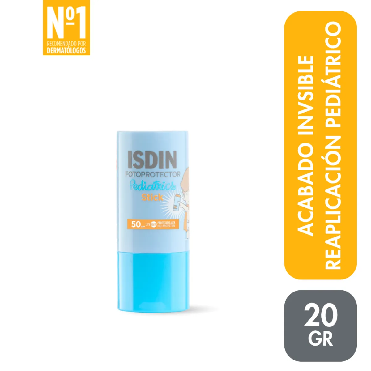 ISDIN - Fotoprotector Invisible Stick Pediátrico Spf50