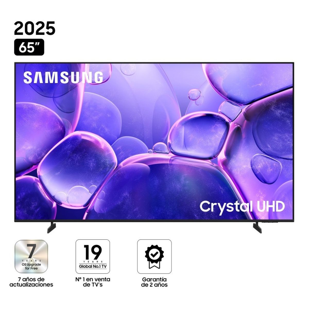 SAMSUNG - Televisor Samsung 65" Crystal Uhd U8000f Smart Tv (2025) + Soundbar B450f