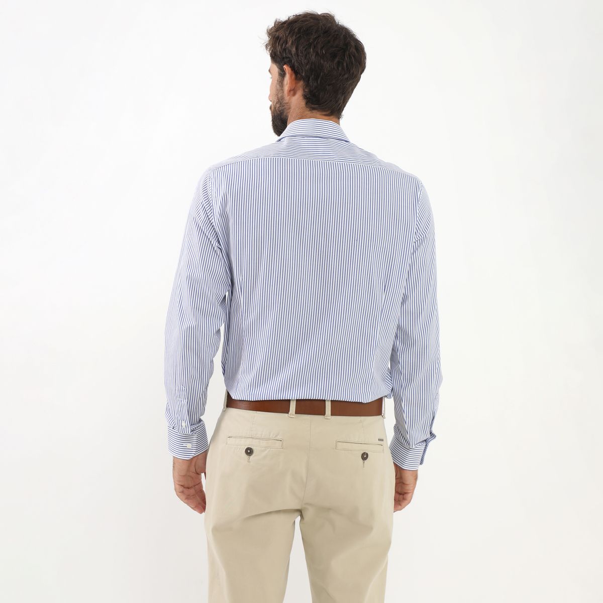 WOLF&HANK - Camisa MangaLarga Casual Hombre Wolf&Hank