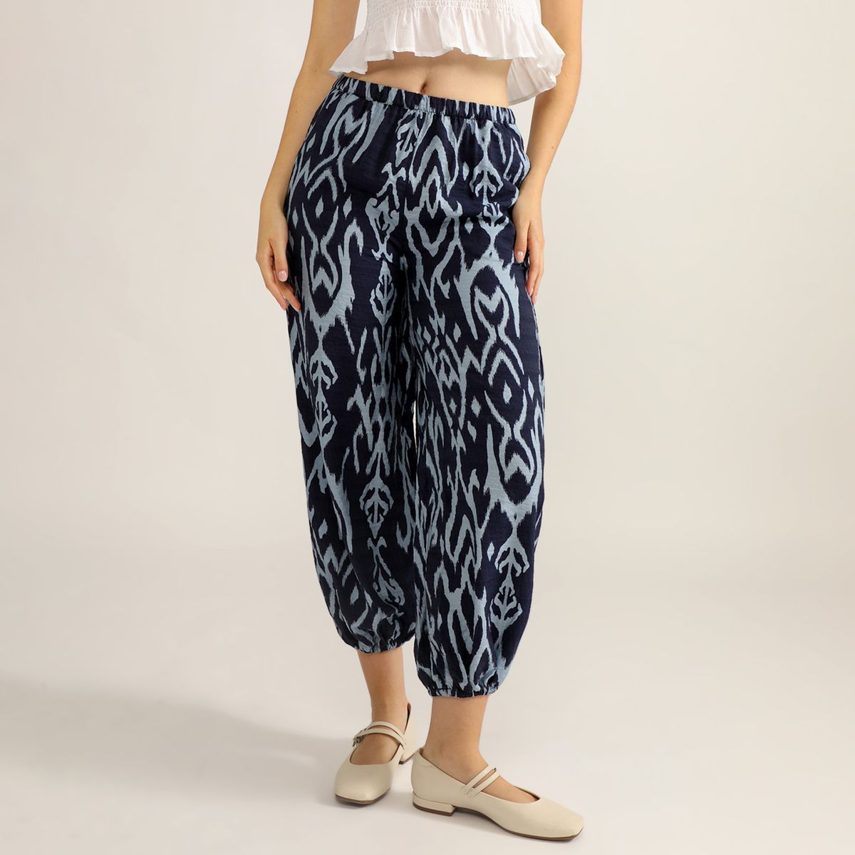 UNIVERSITY CLUB - Pantalón Bombacho Tiro Medio Mujer University Club