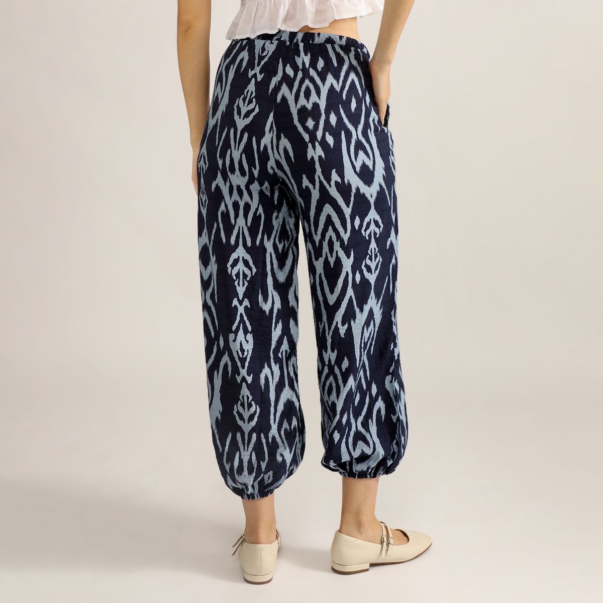 UNIVERSITY CLUB - Pantalón Bombacho Tiro Medio Mujer University Club