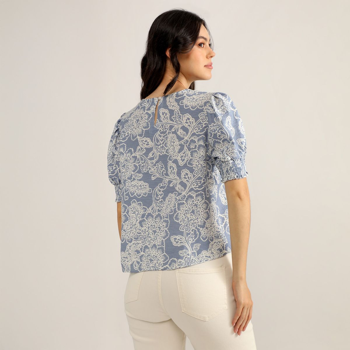 ELLE - Blusa Manga Corta Mujer Elle