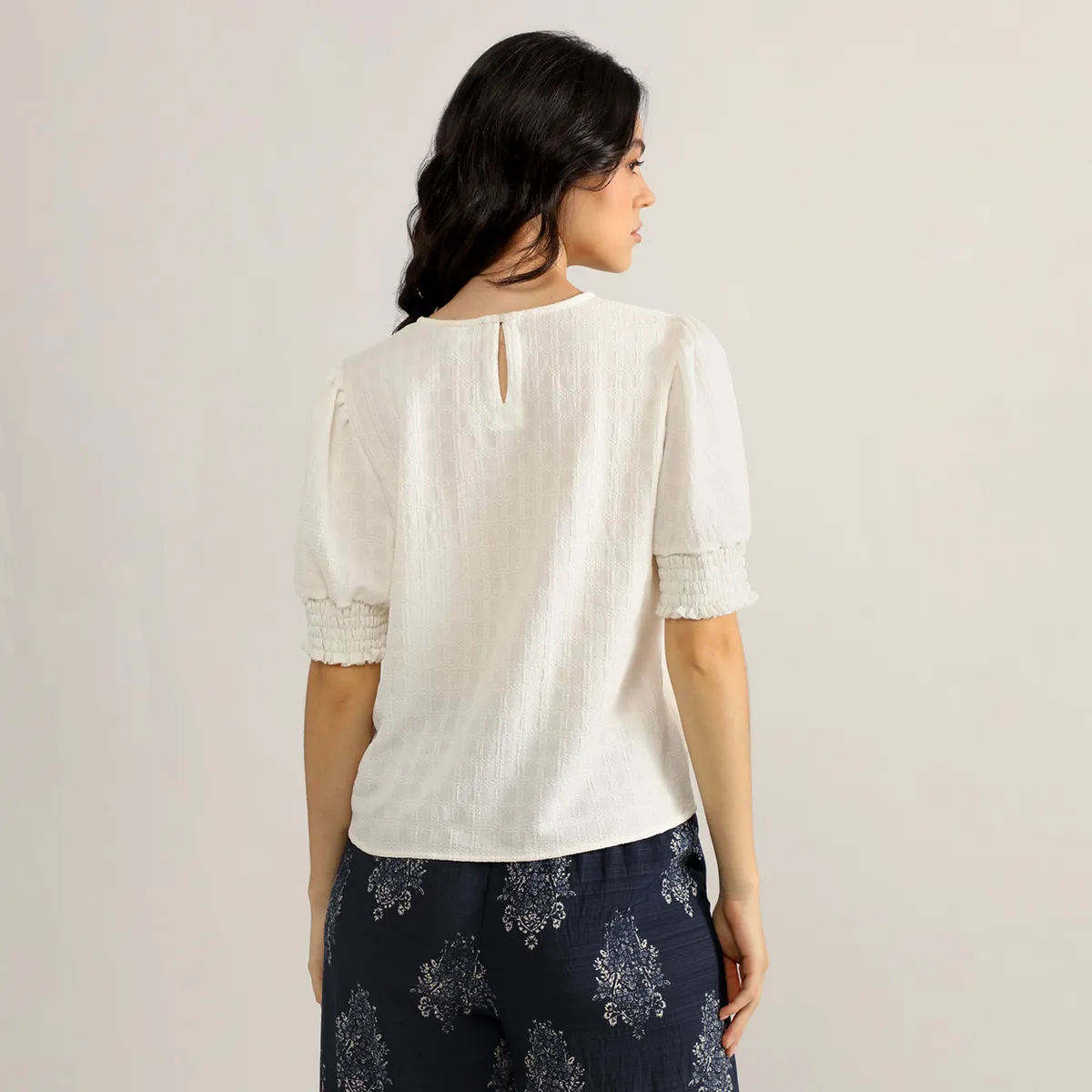 ELLE - Blusa Manga Corta Mujer Elle