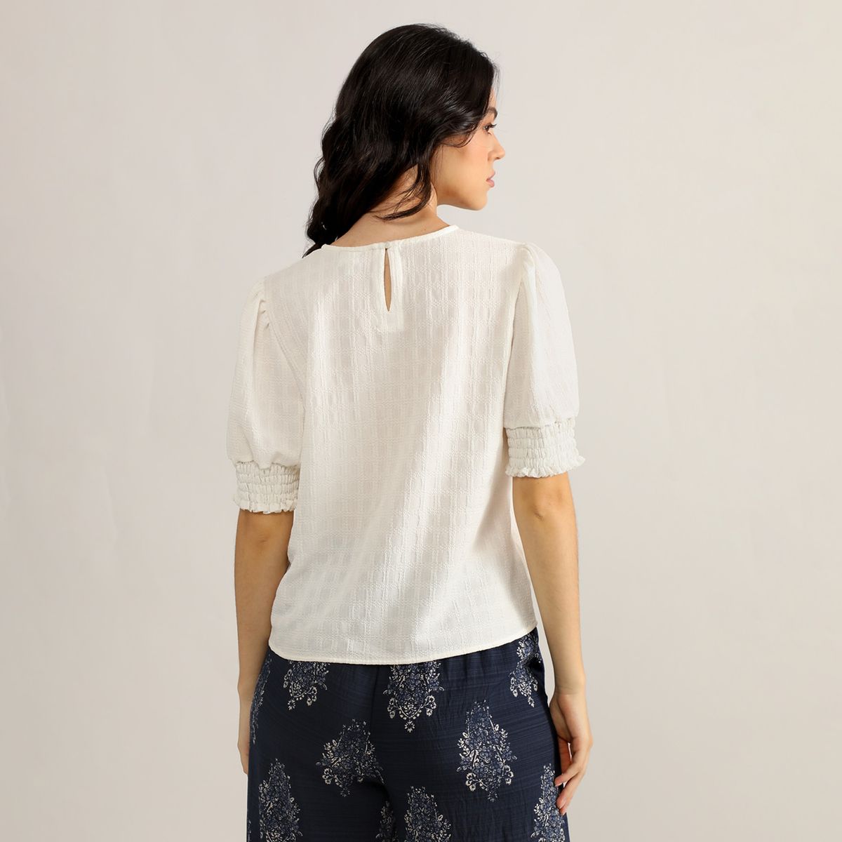 ELLE - Blusa Manga Corta Mujer Elle