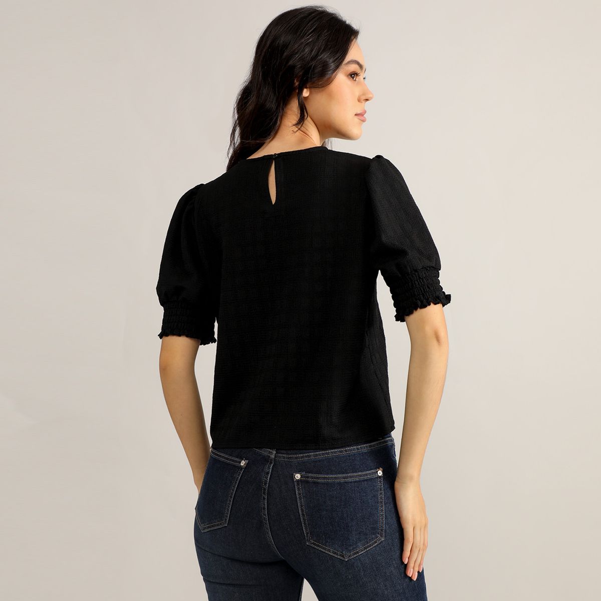 ELLE - Blusa Manga Corta Mujer Elle