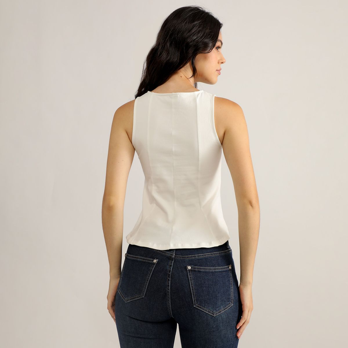 ELLE - Top Peplum Mujer Elle