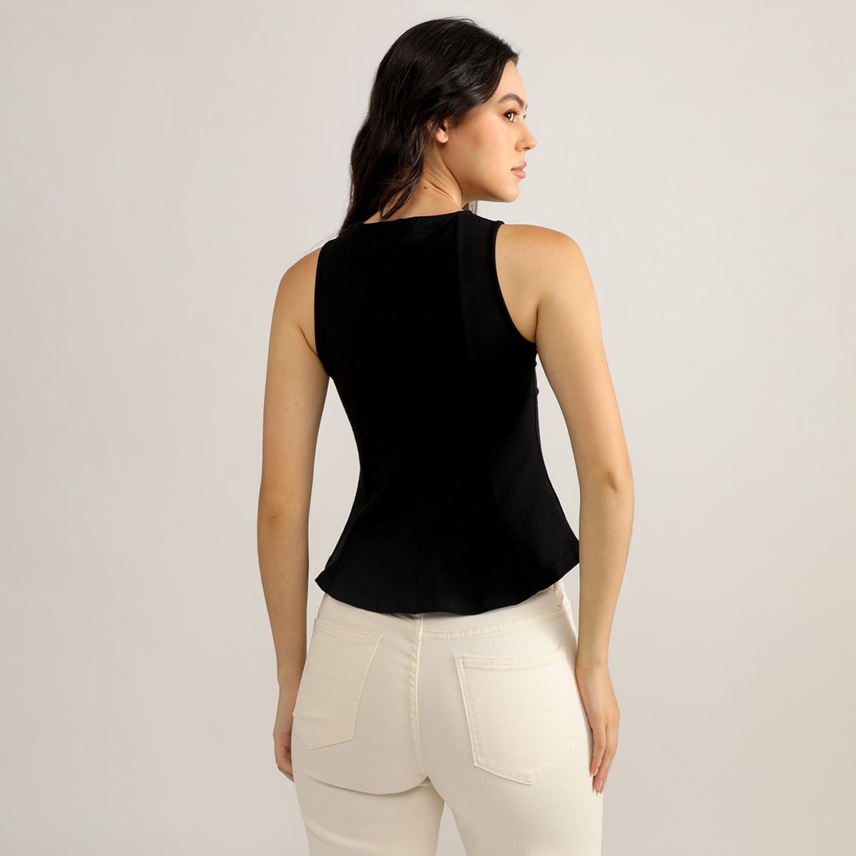 ELLE - Top Peplum Mujer Elle