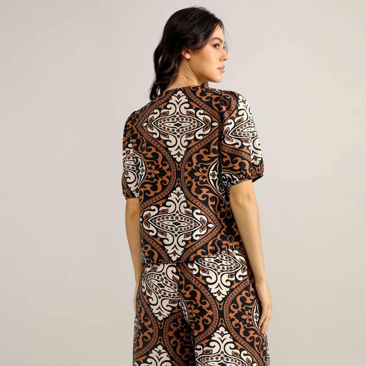 ELLE - Blusa Manga Corta Mujer Elle