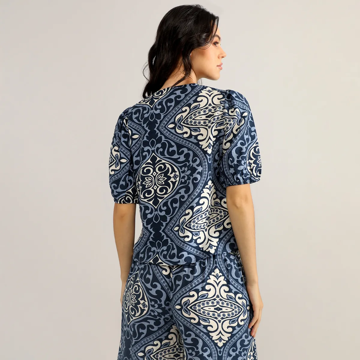 ELLE - Blusa Manga Corta Mujer Elle