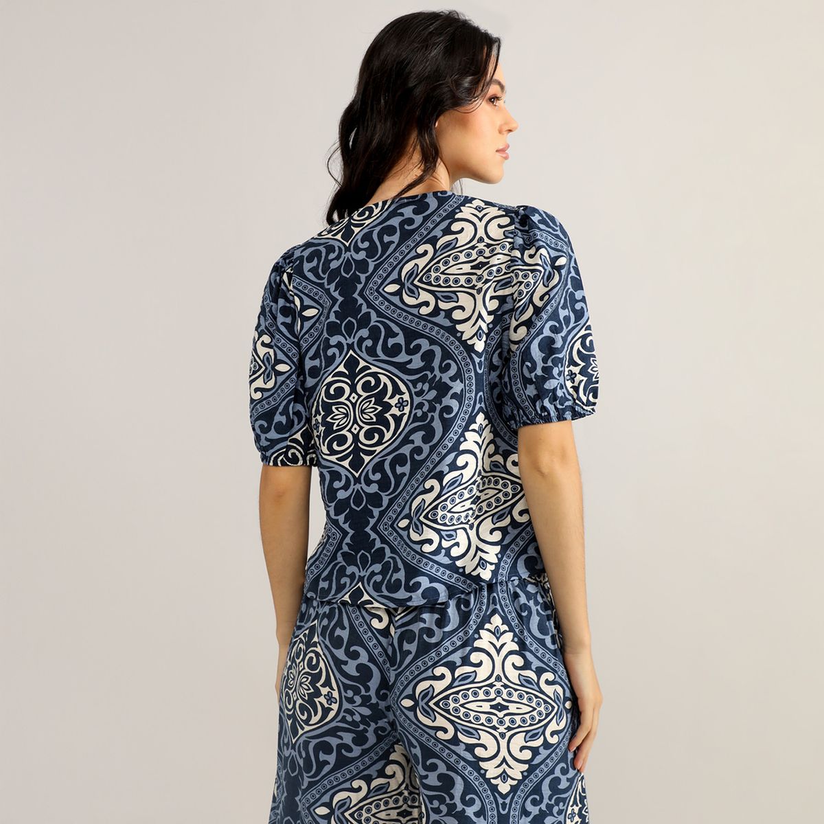 ELLE - Blusa Manga Corta Mujer Elle