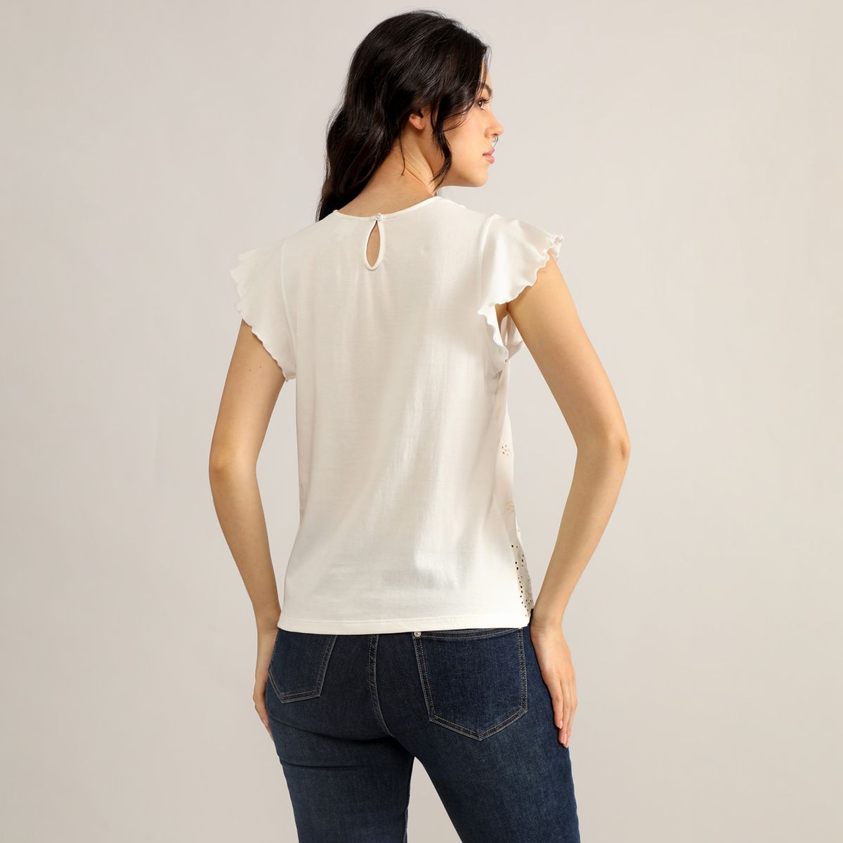 ELLE - Blusa Manga Corta Mujer Elle