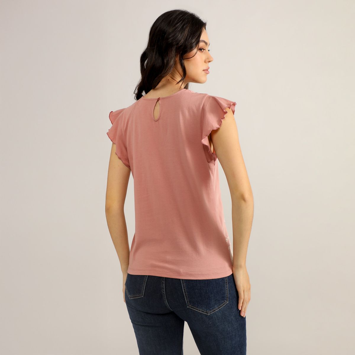 ELLE - Blusa Manga Corta Mujer Elle