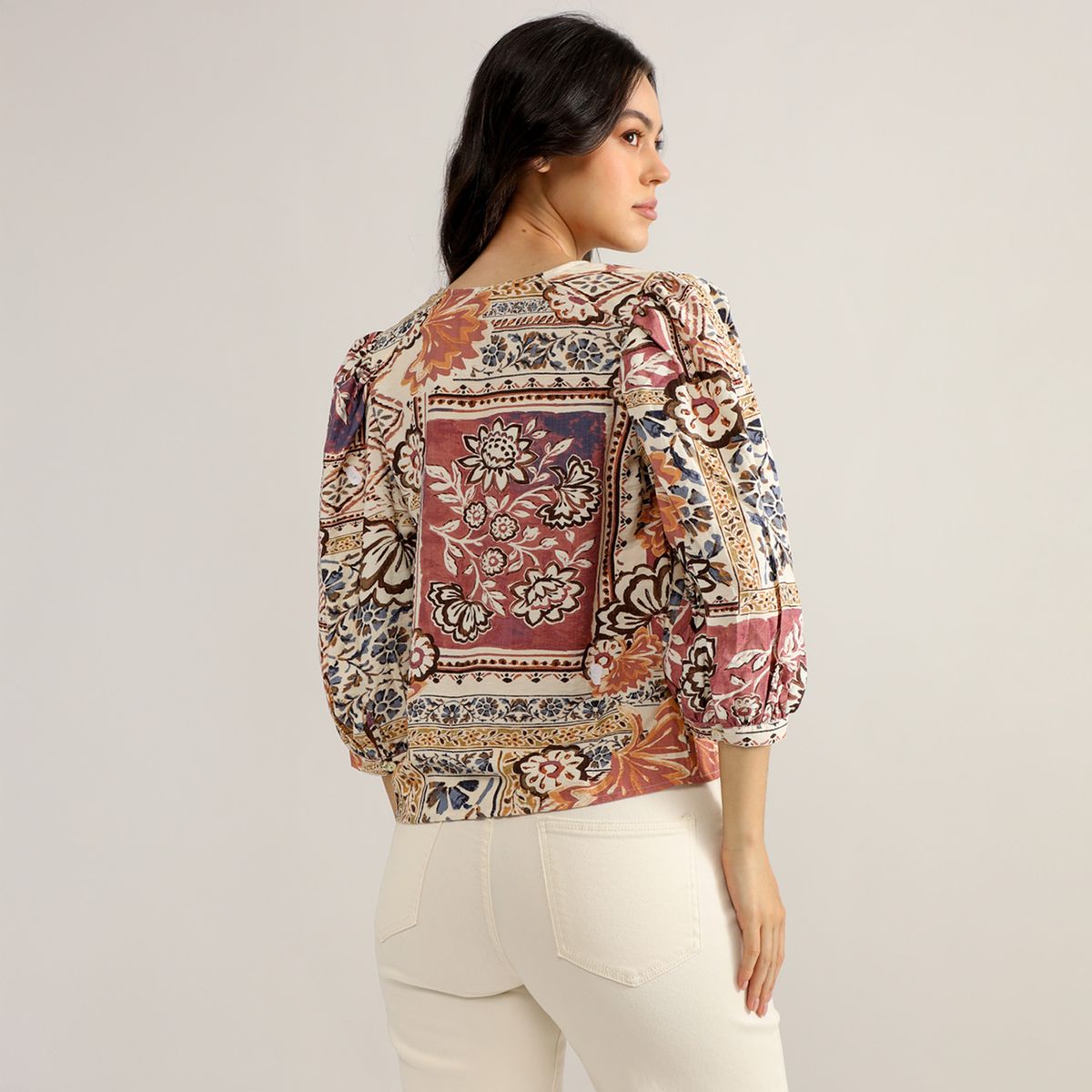 ELLE - Blusa Manga Corta Mujer Elle