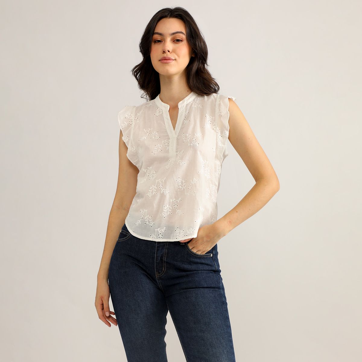 ELLE - Blusa Manga Corta Mujer Elle