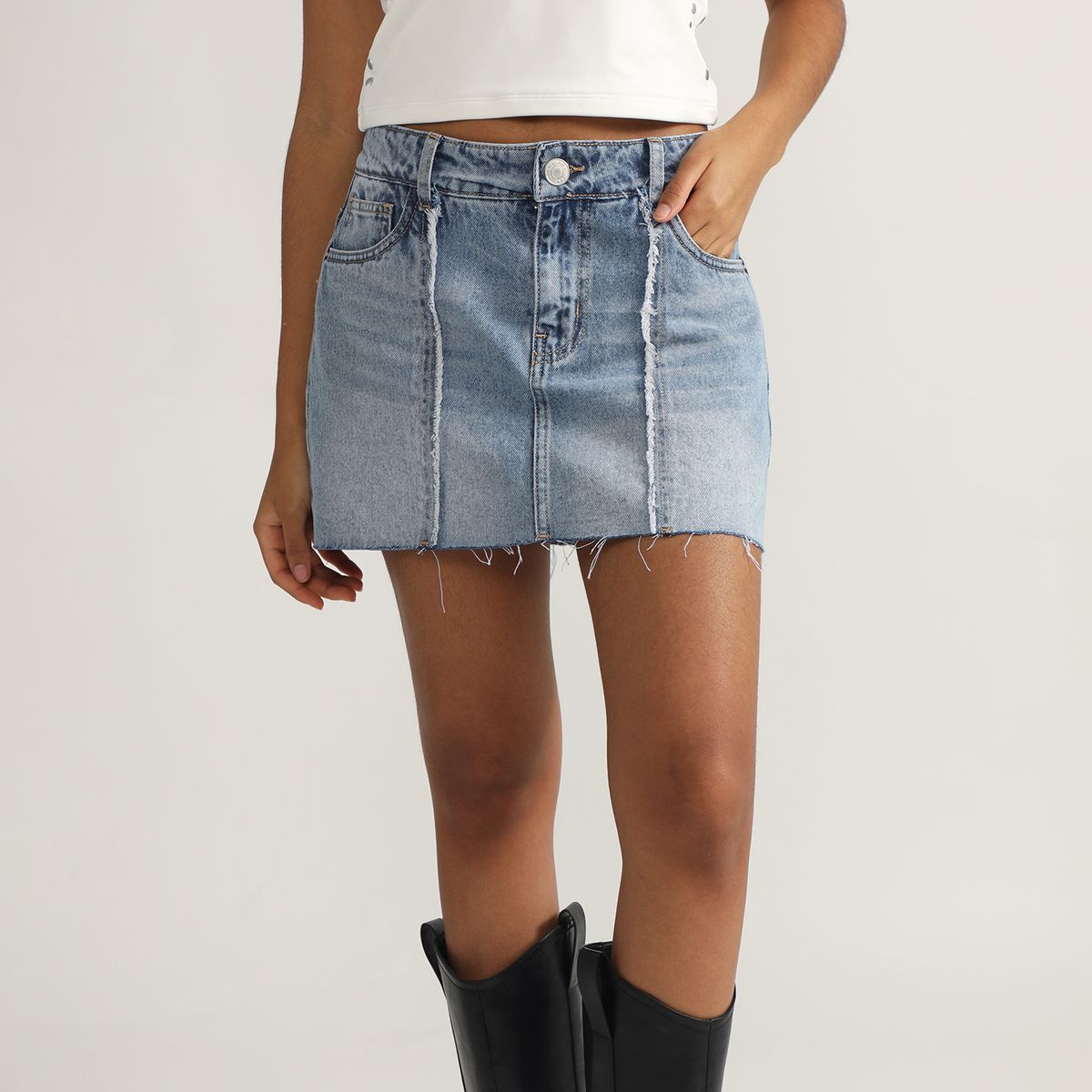 DENIMLAB - Falda Short Denim Mujer Denimlab