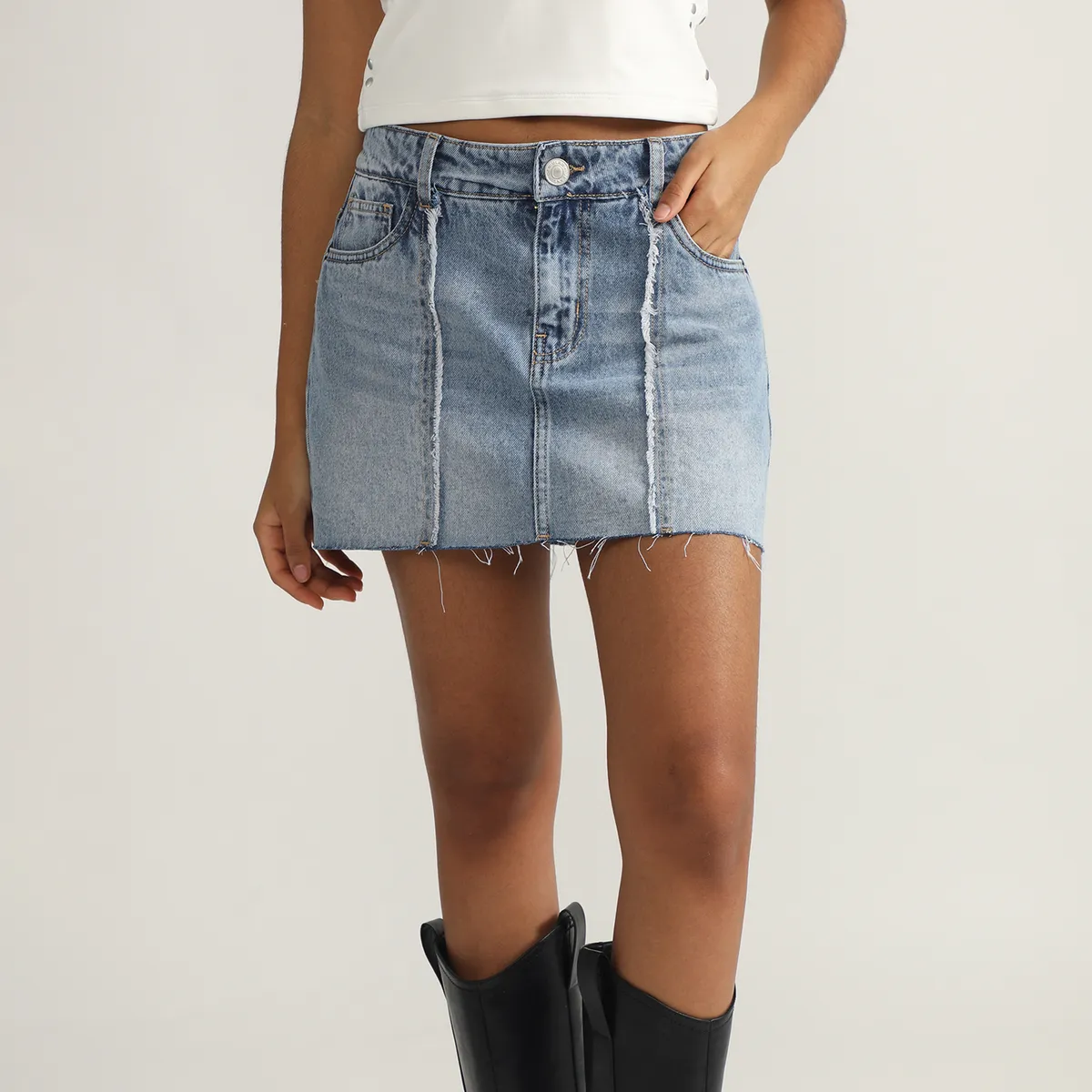 DENIMLAB - Falda Short Denim Mujer Denimlab