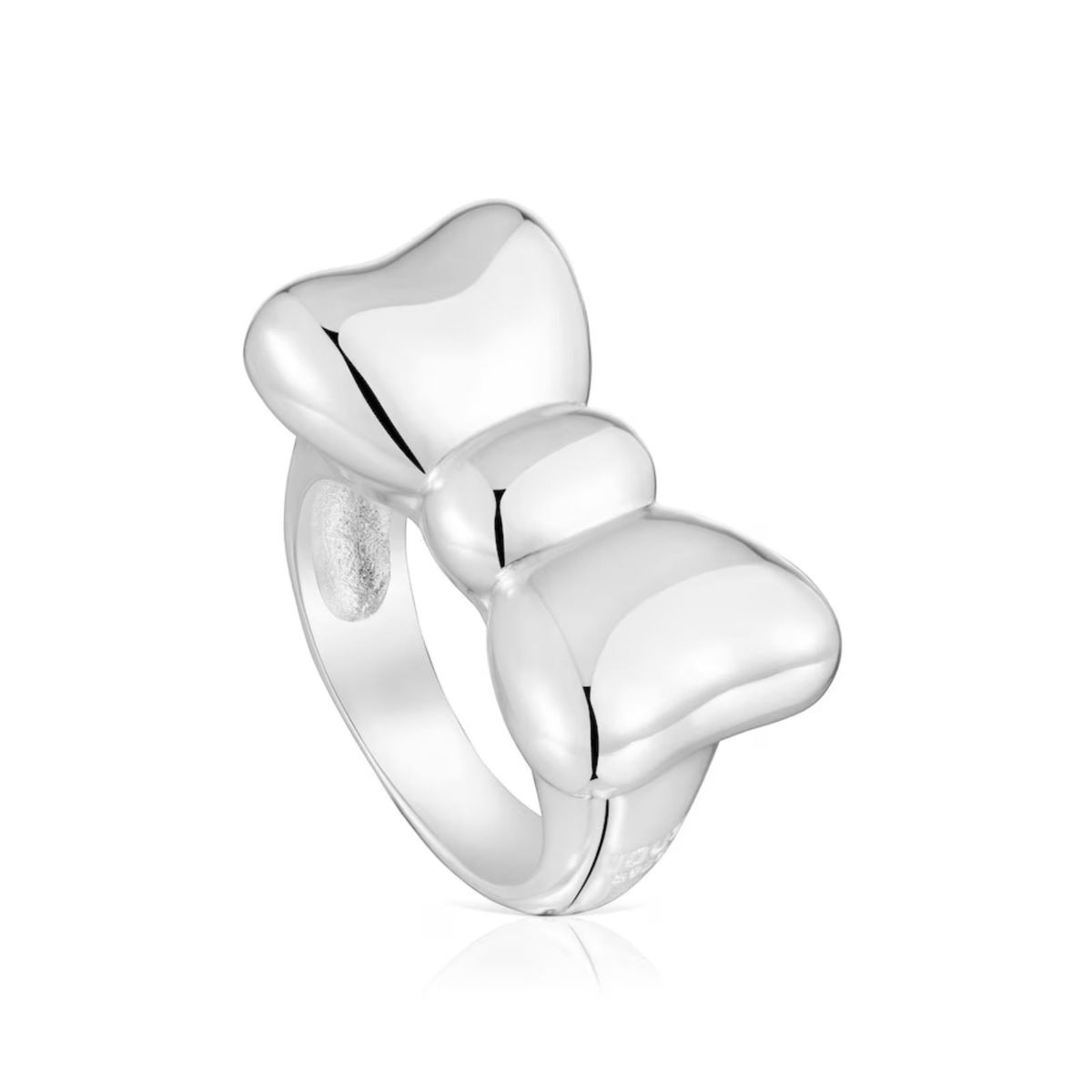 TOUS - Anillo Plata Lazo 25 Mm Tous