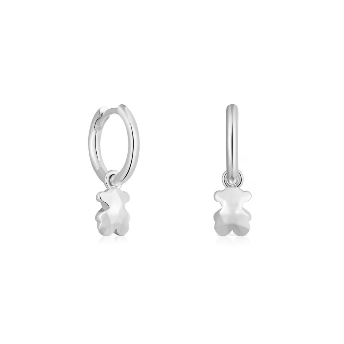 TOUS - Aretes Aro Plata Icon Metal 7mm