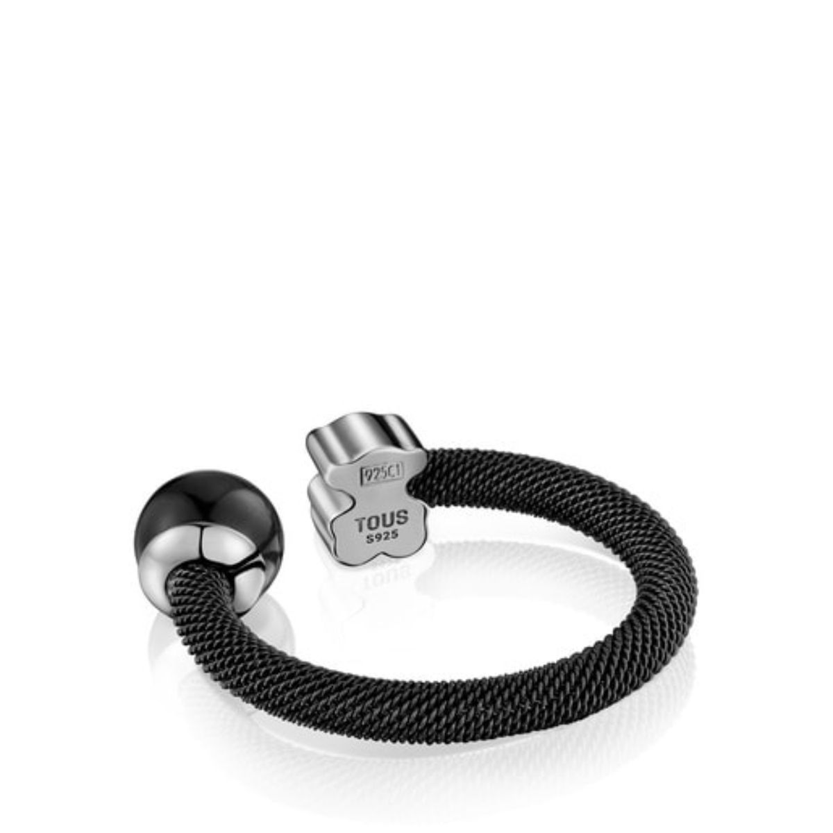 TOUS - Anillo Acero Ip/plata Baño Gema