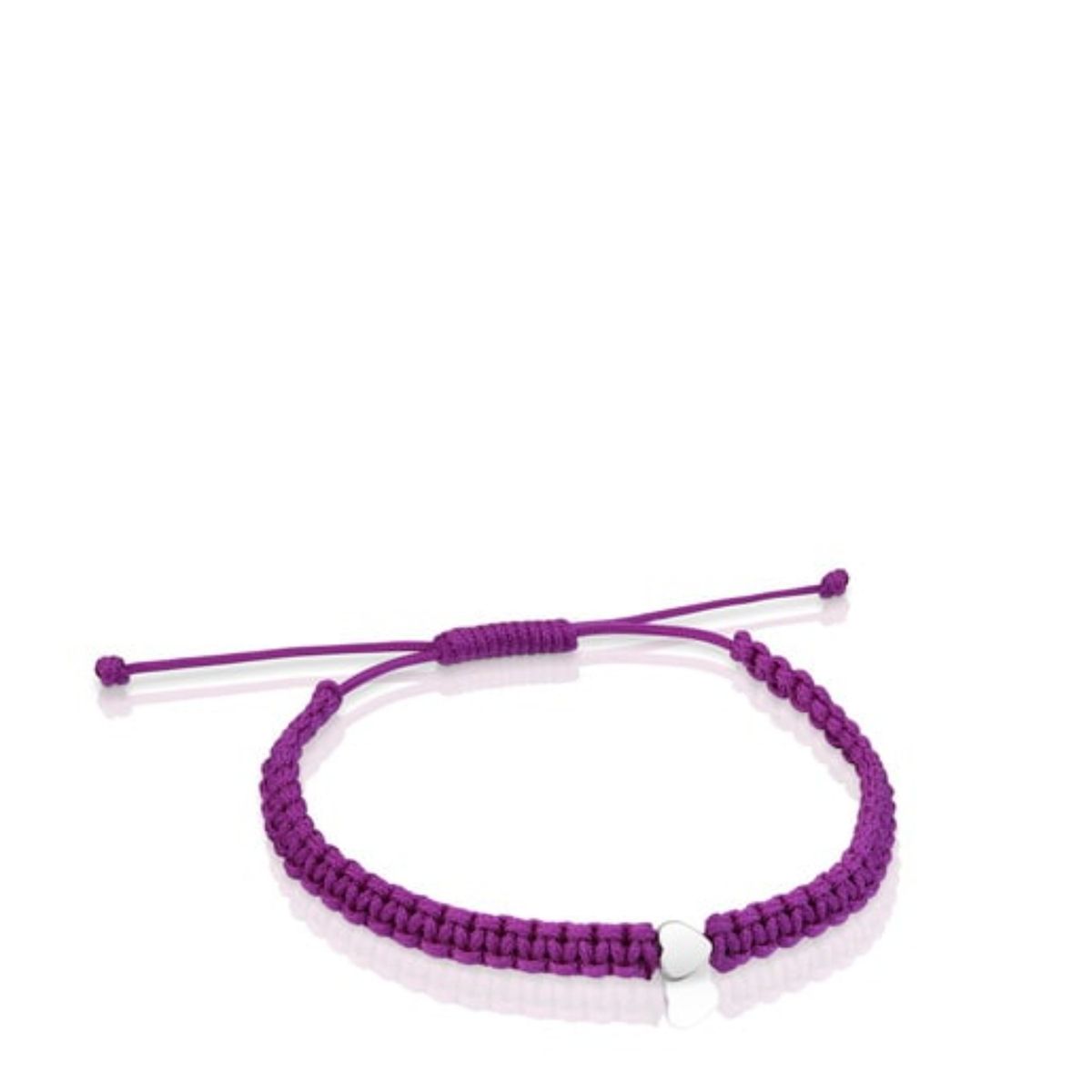 TOUS - Pulsera Cordon Lila/plata Flor