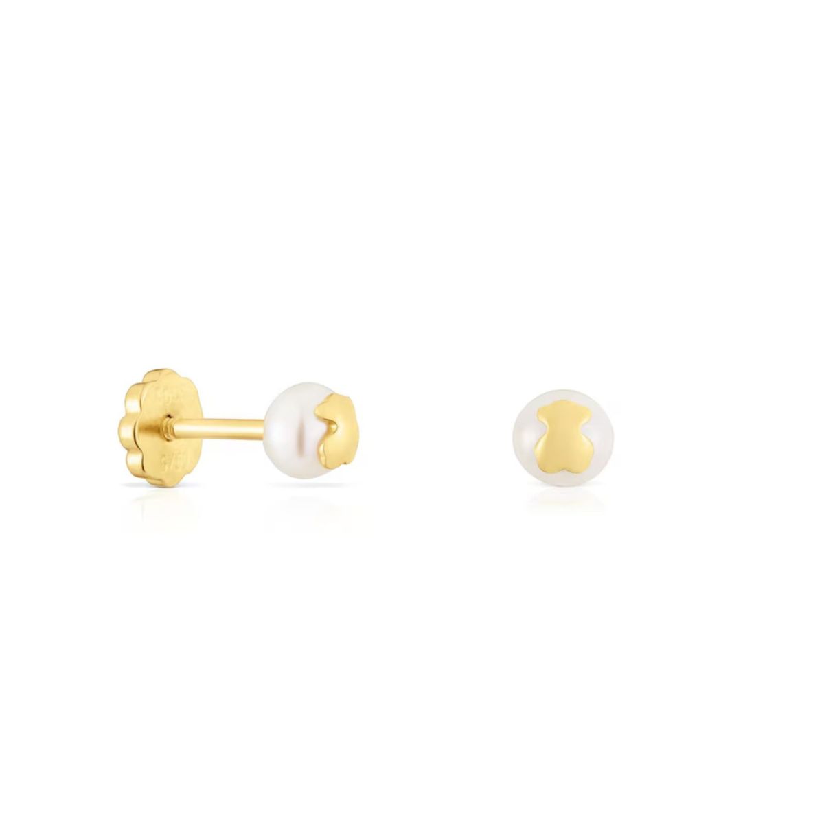 TOUS - Pendientes Oro Perla 4,5mm Oso