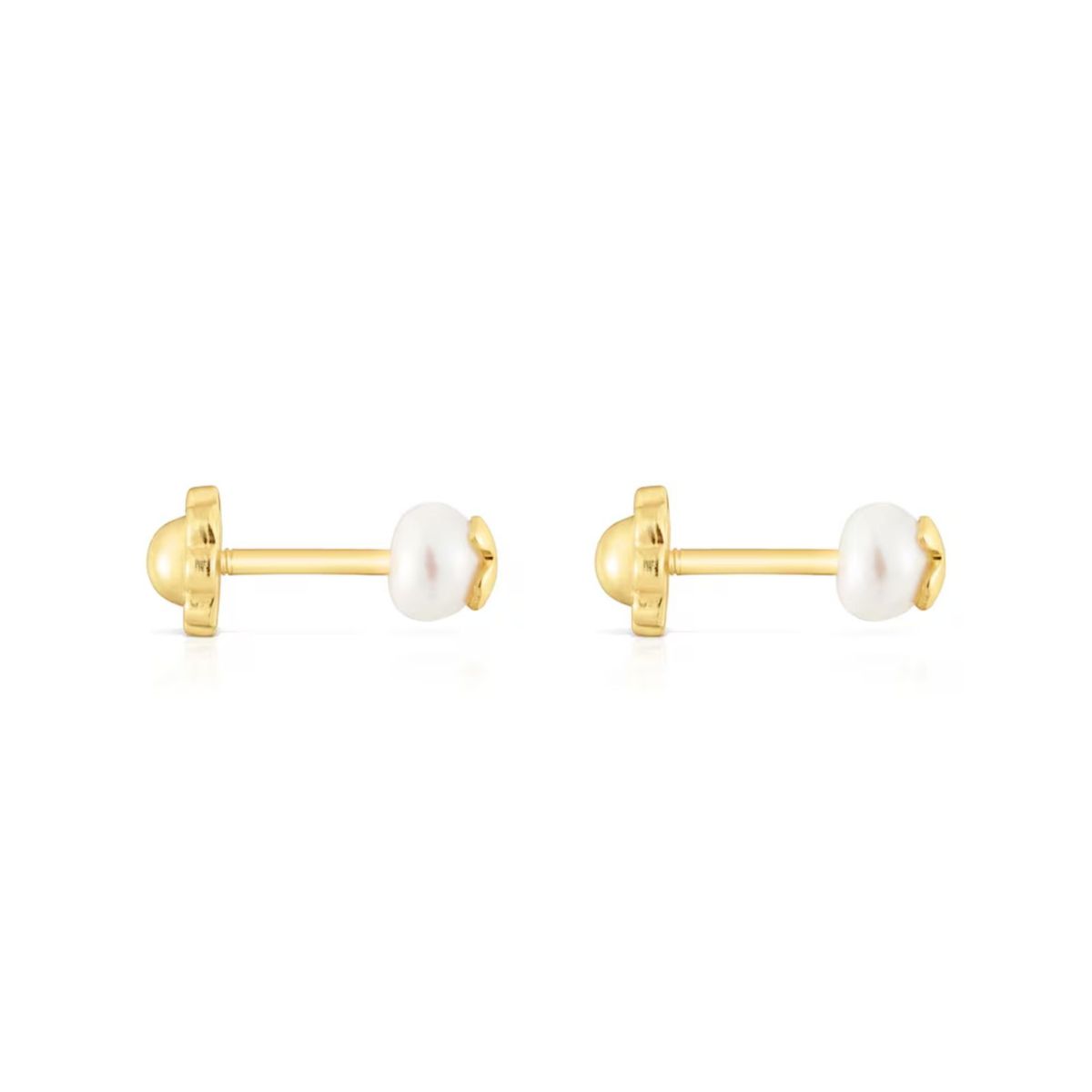TOUS - Pendientes Oro Perla 4,5mm Oso