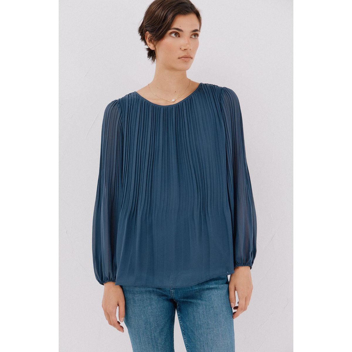 CORTEFIEL - Blusa Manga Larga Mujer Cortefiel