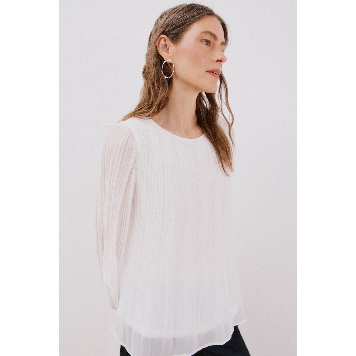 CORTEFIEL - Blusa Manga Larga Mujer Cortefiel