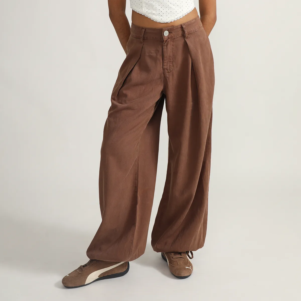 DENIMLAB - Jean Bombacho Tiro Medio Mujer Denimlab