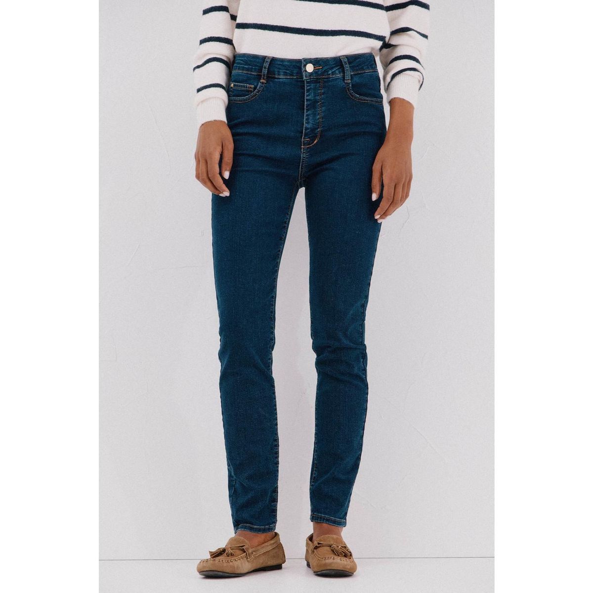 CORTEFIEL - Jean Skinny Tiro Alto Mujer Cortefiel