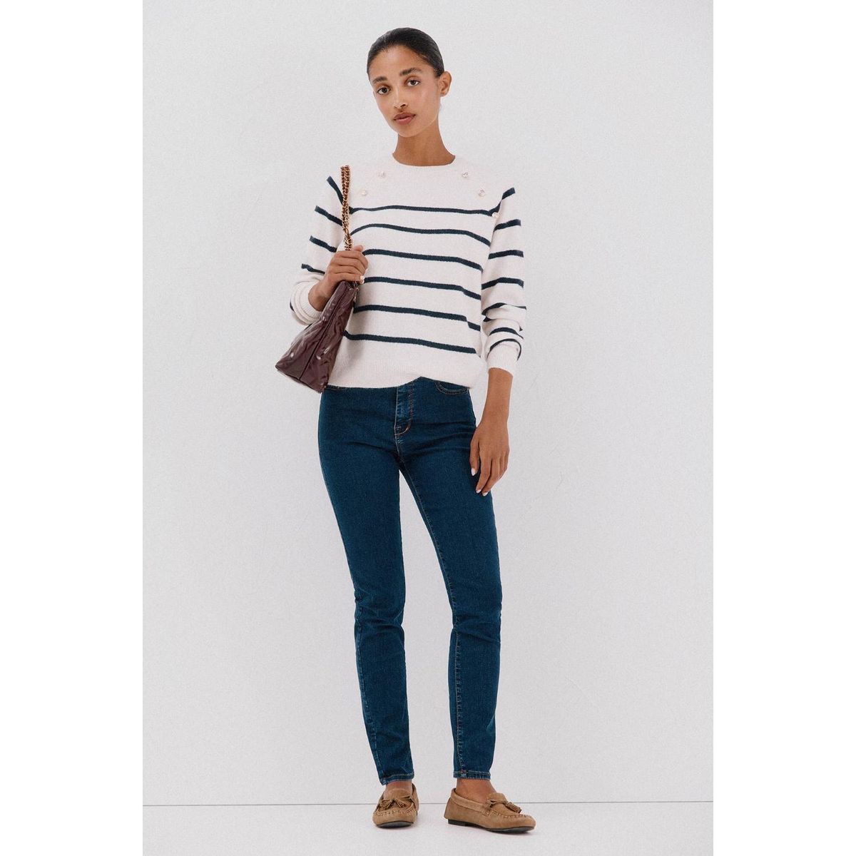 CORTEFIEL - Jean Skinny Tiro Alto Mujer Cortefiel