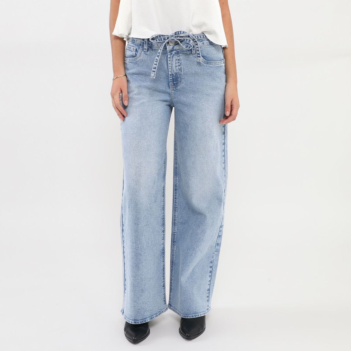 DENIMLAB - Jean Baggy Tiro Medio Mujer Denimlab