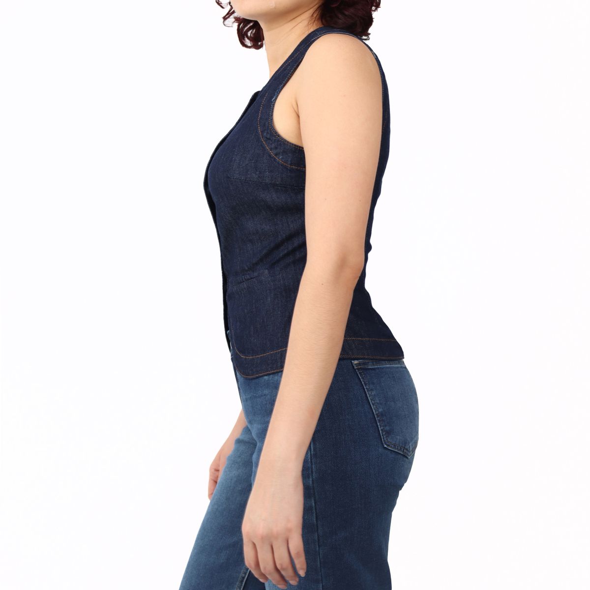 KAYRA POBLET - Chaleco Denim Mujer Kayra Poblet