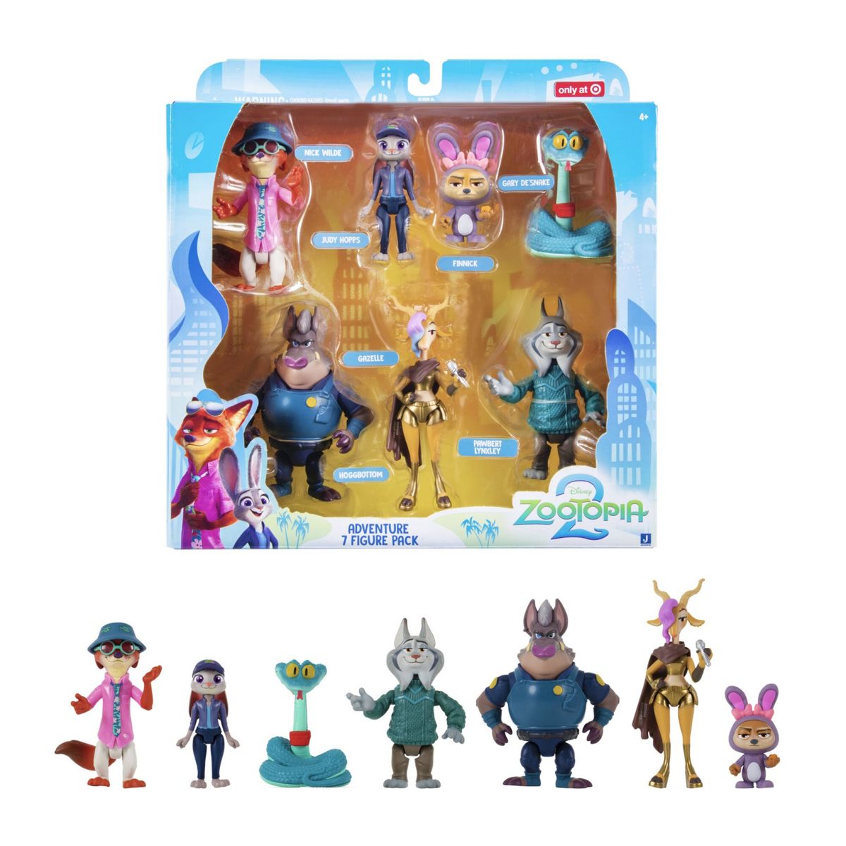 ZOOTOPIA - Figuras 7cm Pack X7 Zootopia