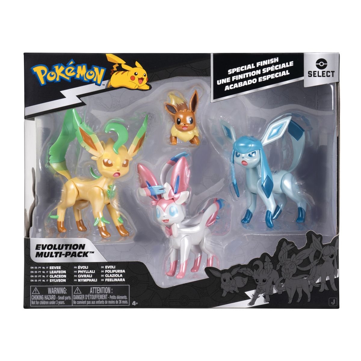 POKEMON - Set De 4 Figuras Evolucion Eevee Pokemon