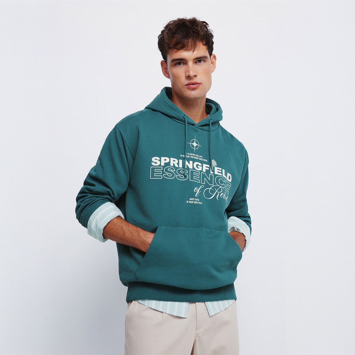 SPRINGFIELD - Polera 100% Algodón Casual Hombre Springfield