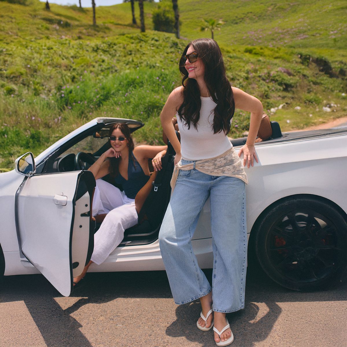 SYBILLA - Jean Baggy Tiro Medio Mujer Sybilla