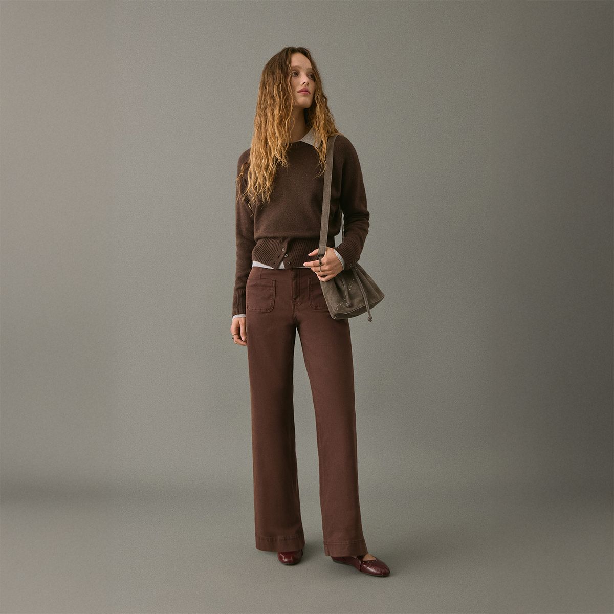 MANGO TEEN - Jean Wide Leg Tiro Medio Mujer Mango Teen