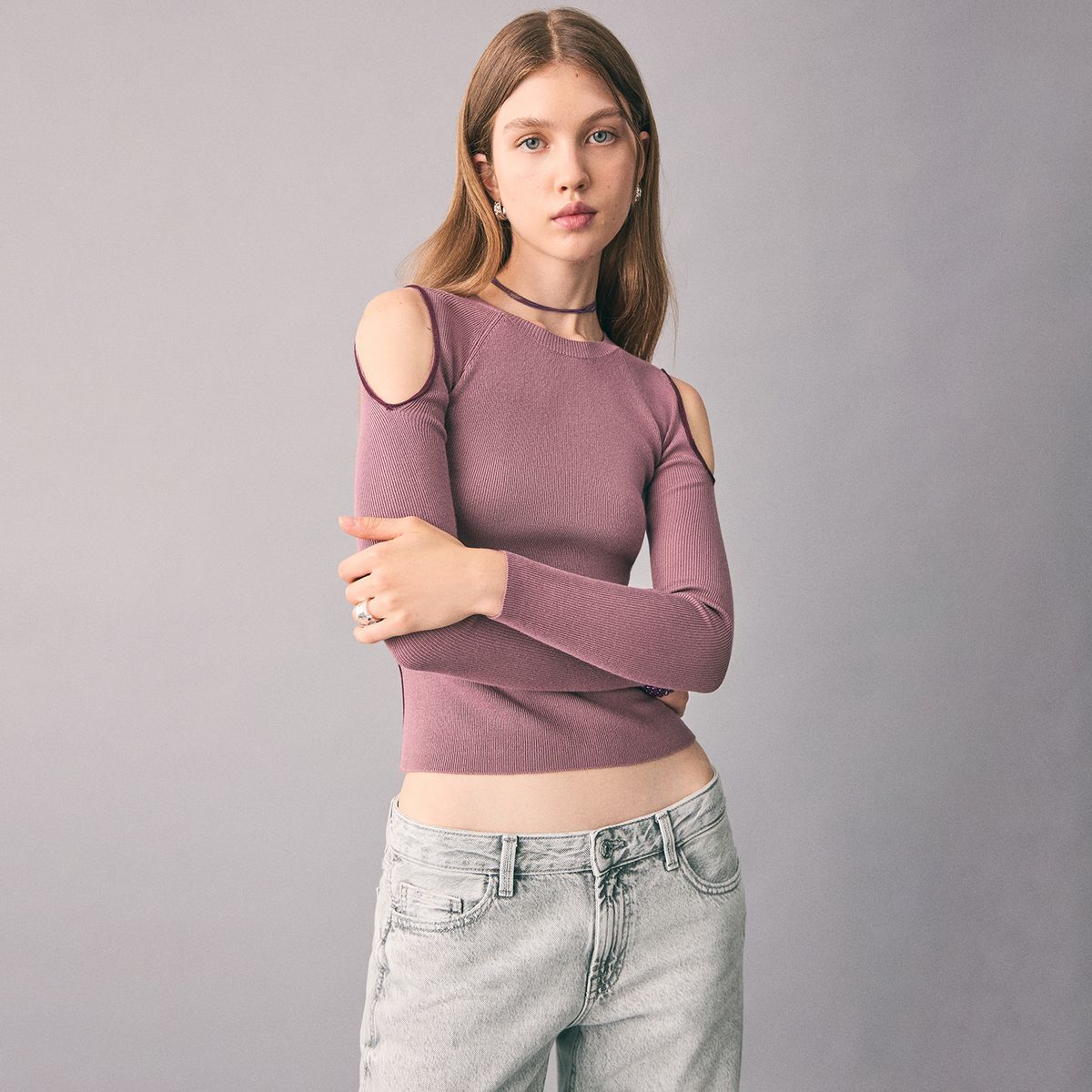 MANGO TEEN - Polo Manga Larga Mujer Mango Teen