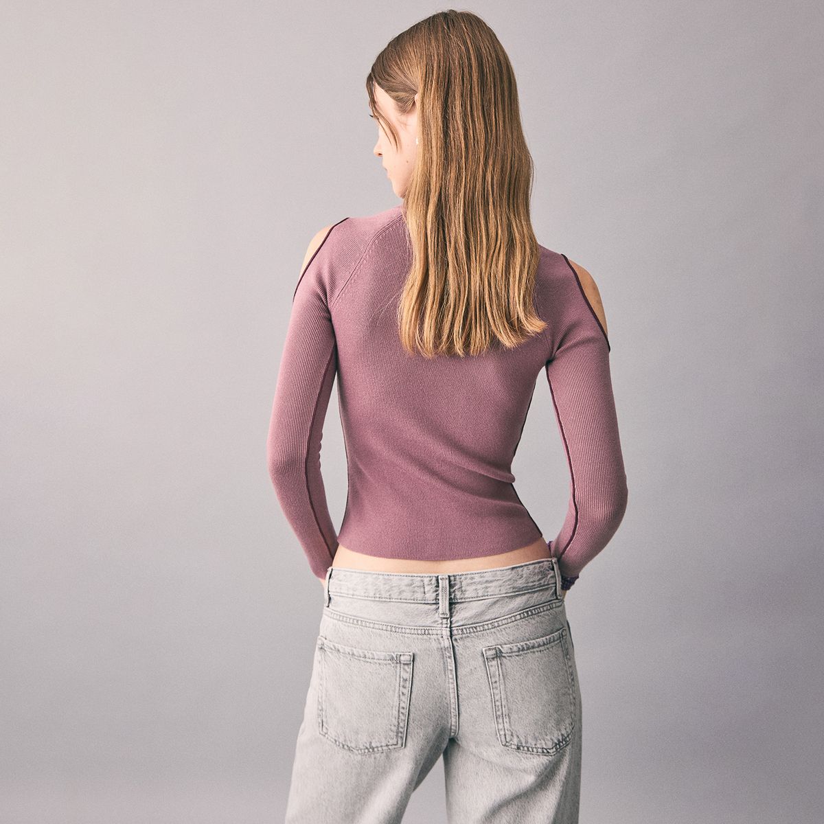 MANGO TEEN - Polo Manga Larga Mujer Mango Teen