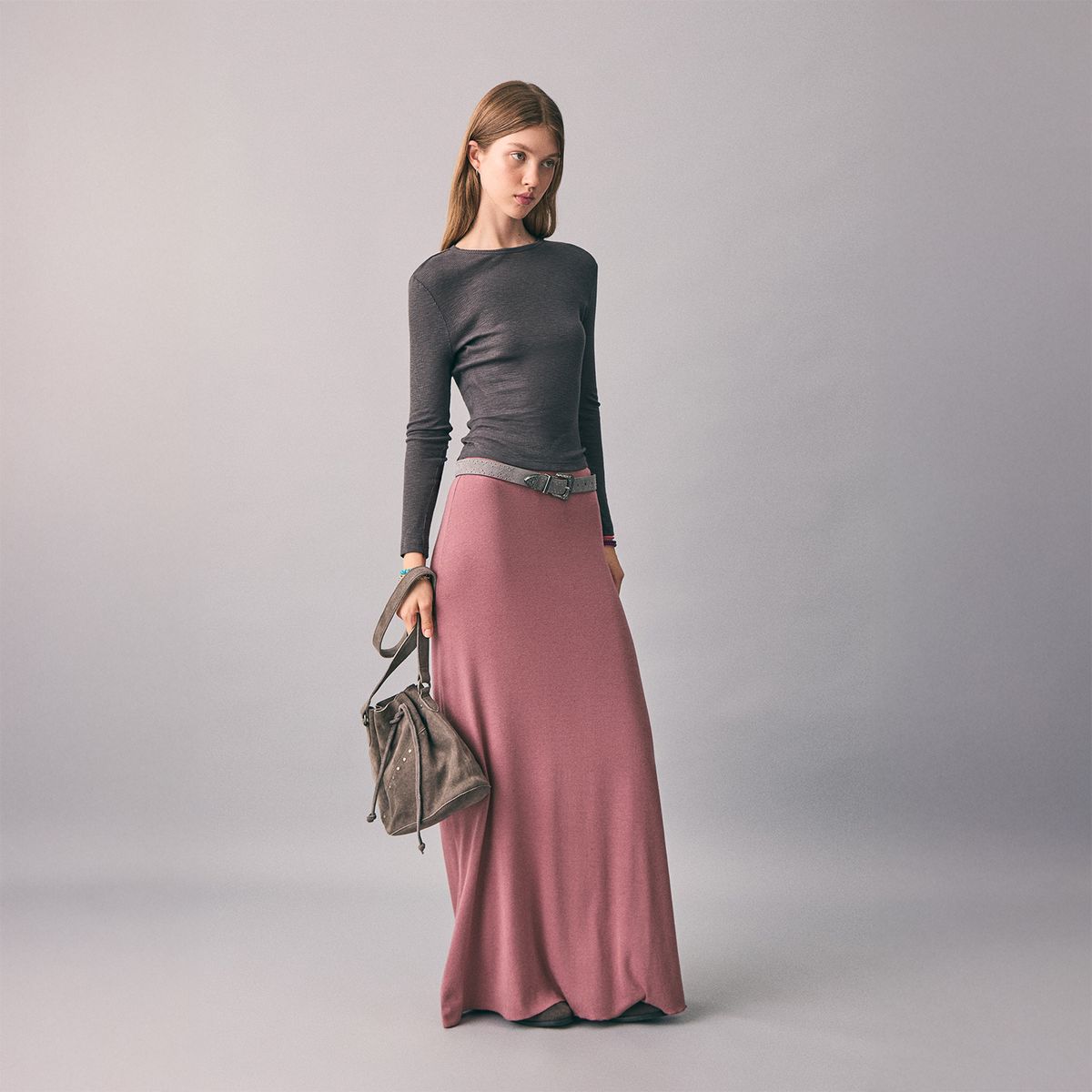 MANGO TEEN - Falda Larga Mujer Mango Teen