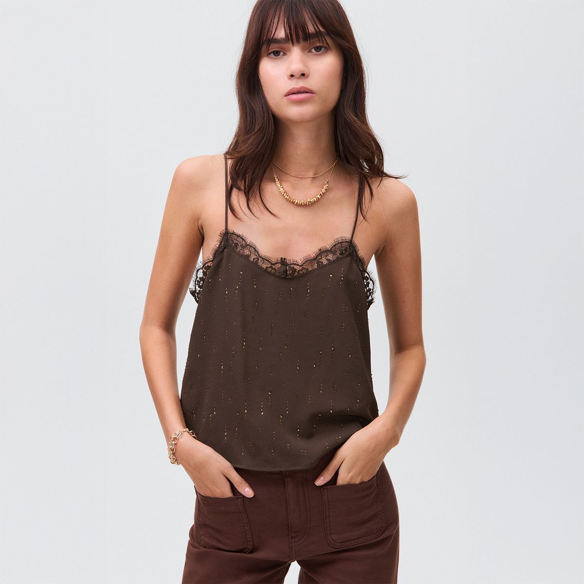 MANGO TEEN - Top Sin Mangas Mujer Mango Teen