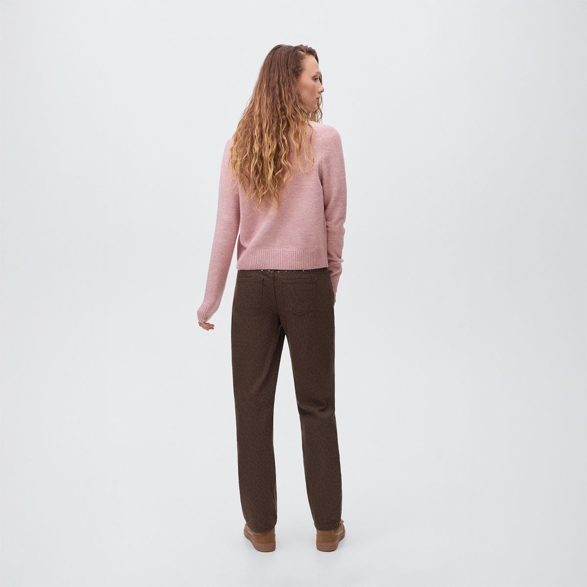 MANGO TEEN - Jean Straight Tiro Medio Mujer Mango Teen