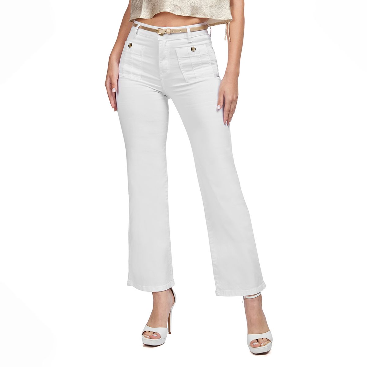 VRP BY VIVIANA RIVAS PLATA - Pantalón Straight Tiro Medio Mujer Vrp By Viviana Rivas Plata