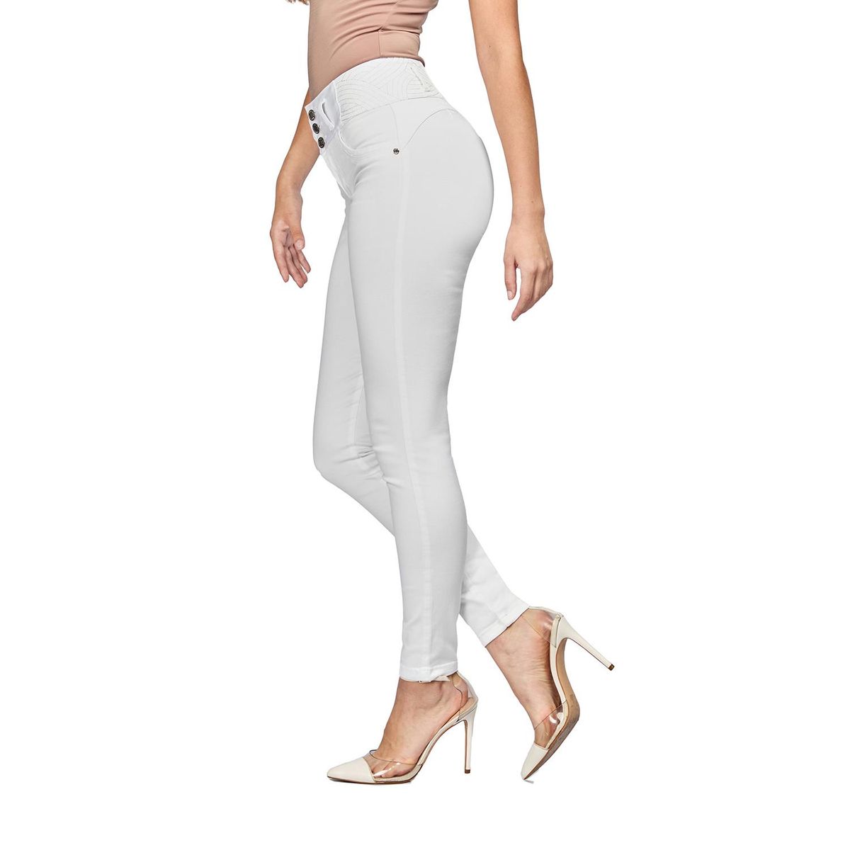 VRP BY VIVIANA RIVAS PLATA - Pantalón Skinny Tiro Alto Mujer Vrp By Viviana Rivas Plata