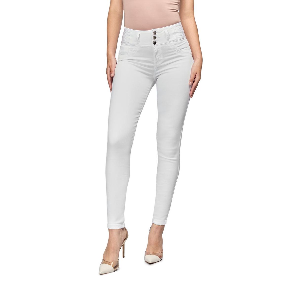 VRP BY VIVIANA RIVAS PLATA - Pantalón Skinny Tiro Alto Mujer Vrp By Viviana Rivas Plata