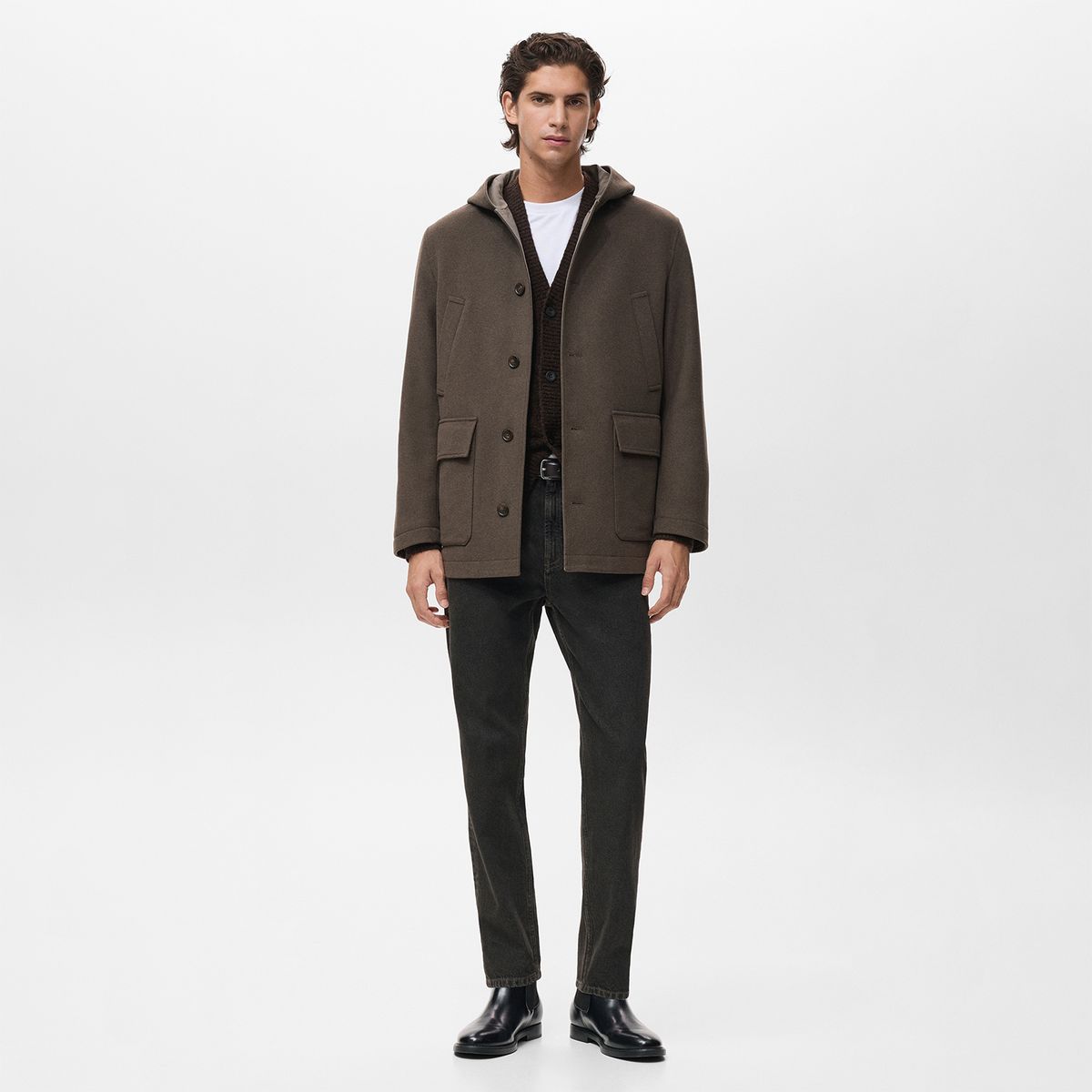 MANGO - Casaca Sancho Lana Mango Man